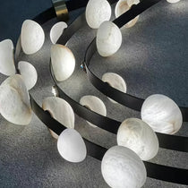 Alex Modern Dew Drops Alabaster Chandelier