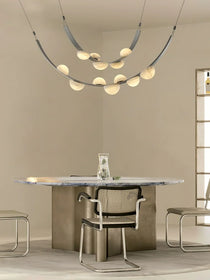 Alex Modern Dew Drops Alabaster Chandelier