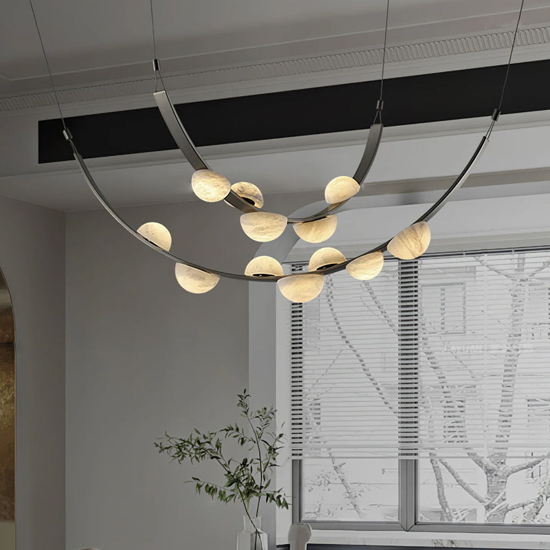 Dew Drops Alabaster LED Chandelier