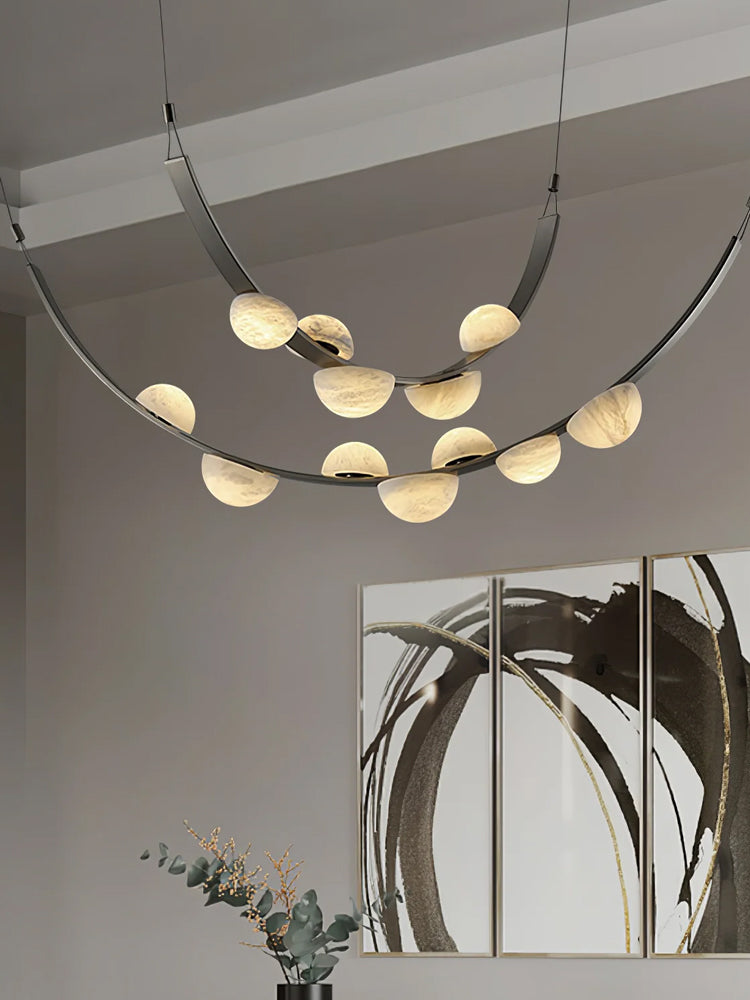 Dew Drops Alabaster LED Chandelier