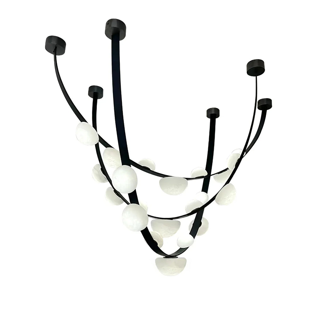 Dew Drops Alabaster LED Chandelier