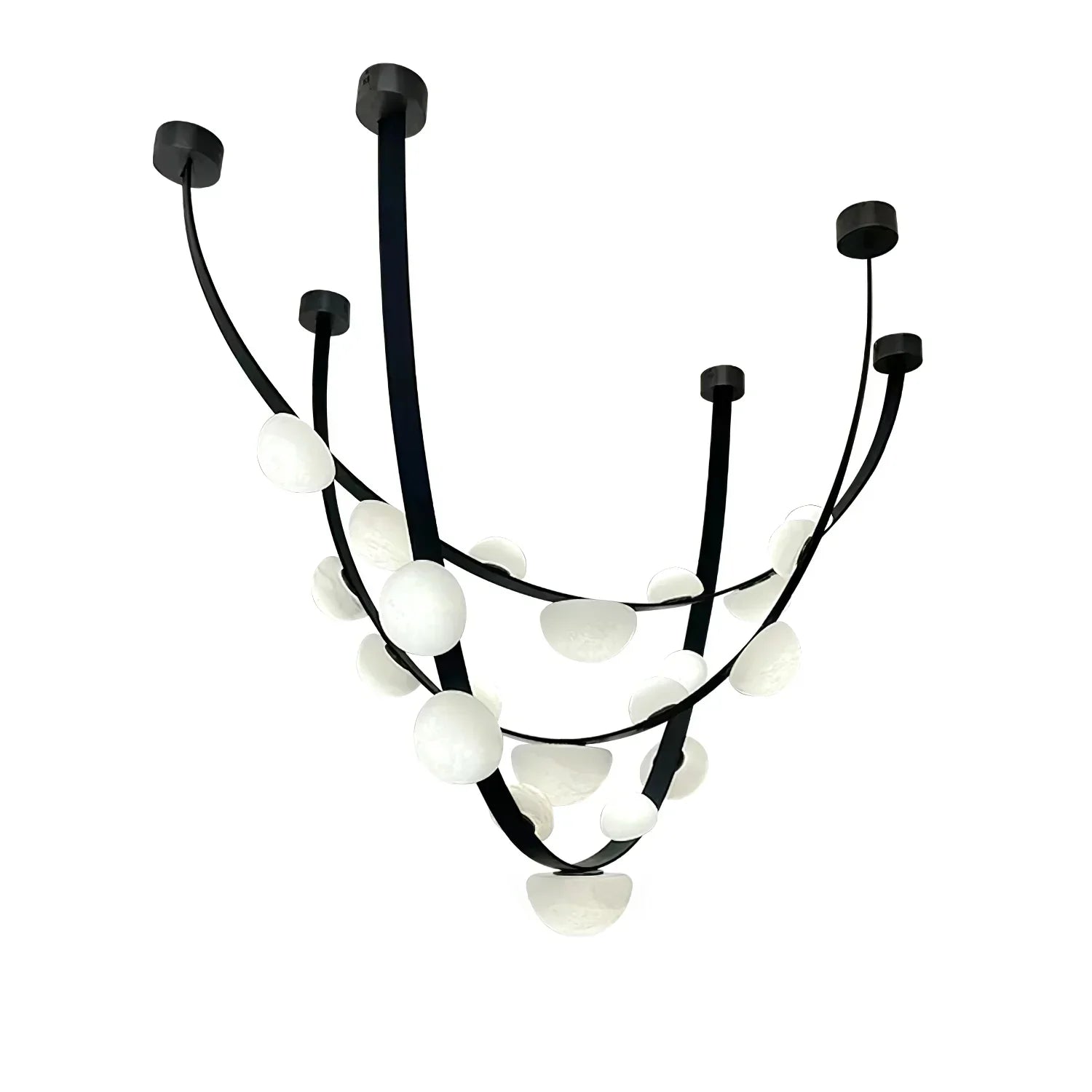 Dew Drops Alabaster LED Chandelier