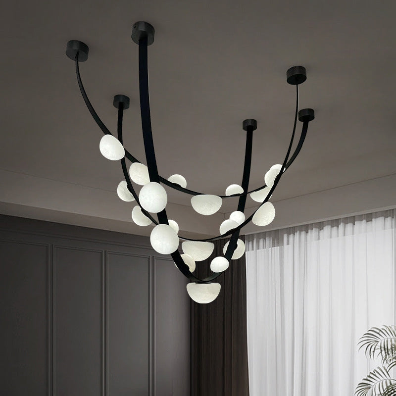 Dew Drops Alabaster LED Chandelier