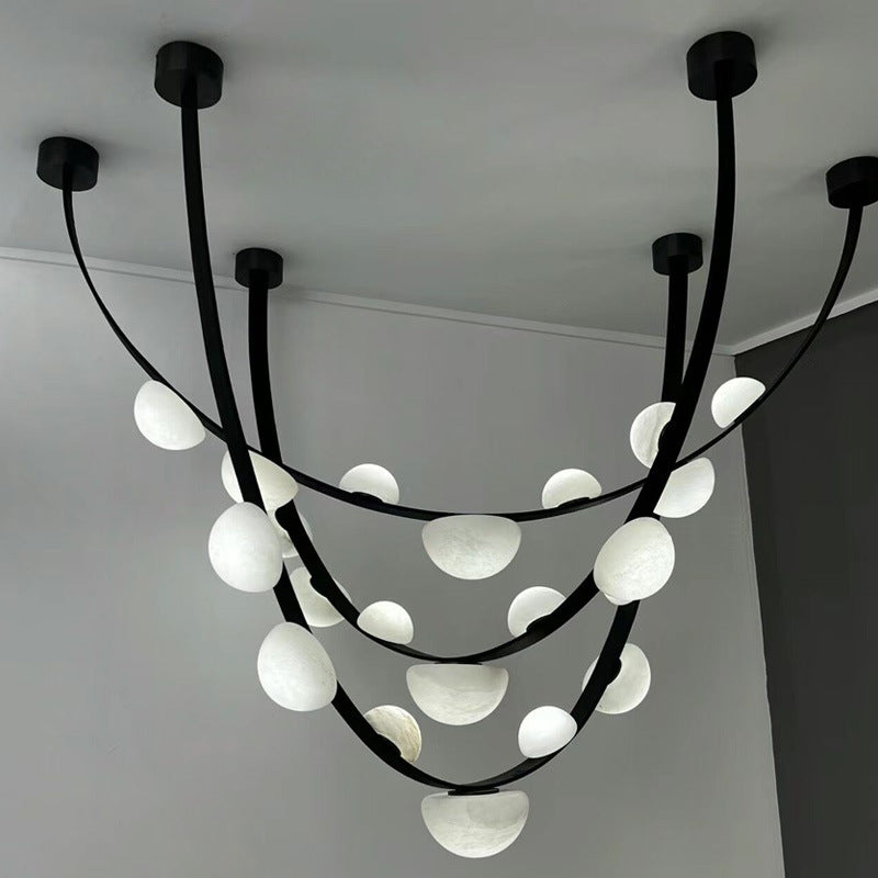 Dew Drops Alabaster LED Chandelier
