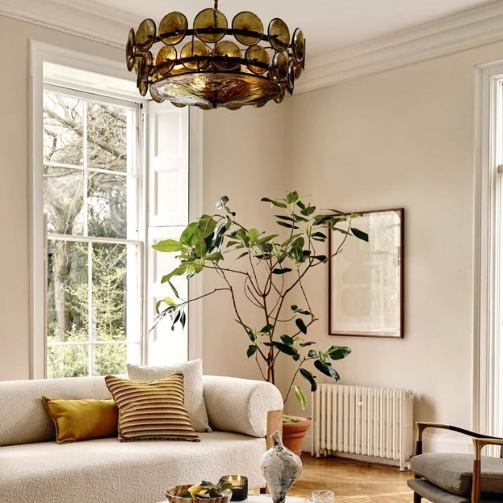 Disc Murano Chandelier
