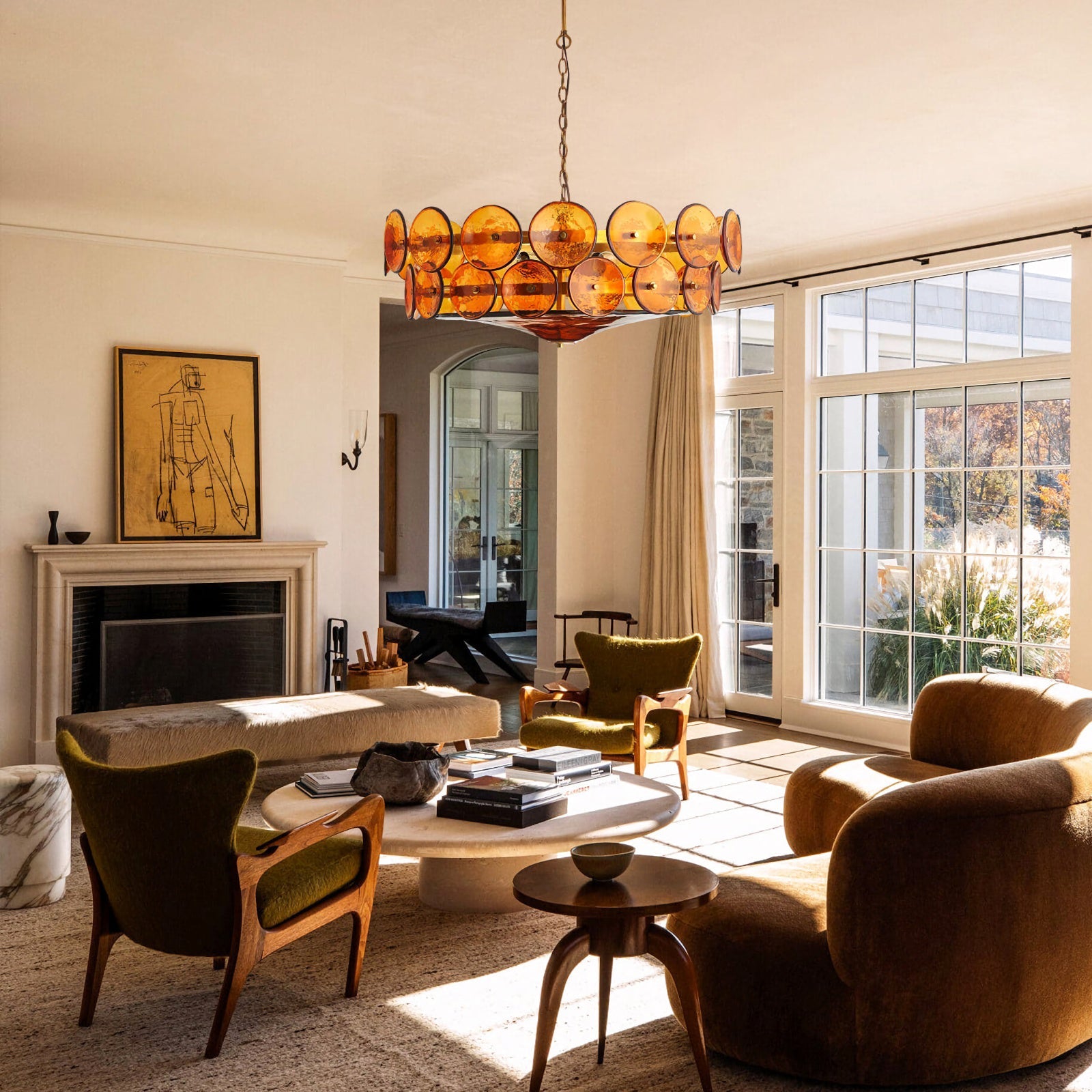 Disc Murano Chandelier Secondary image