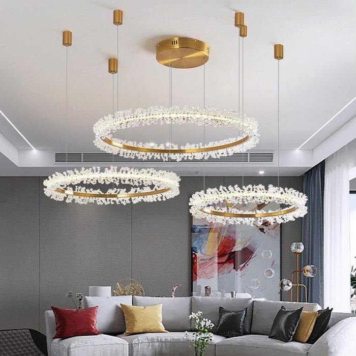 Doris 3-Piece Crystal Chandelier Secondary image