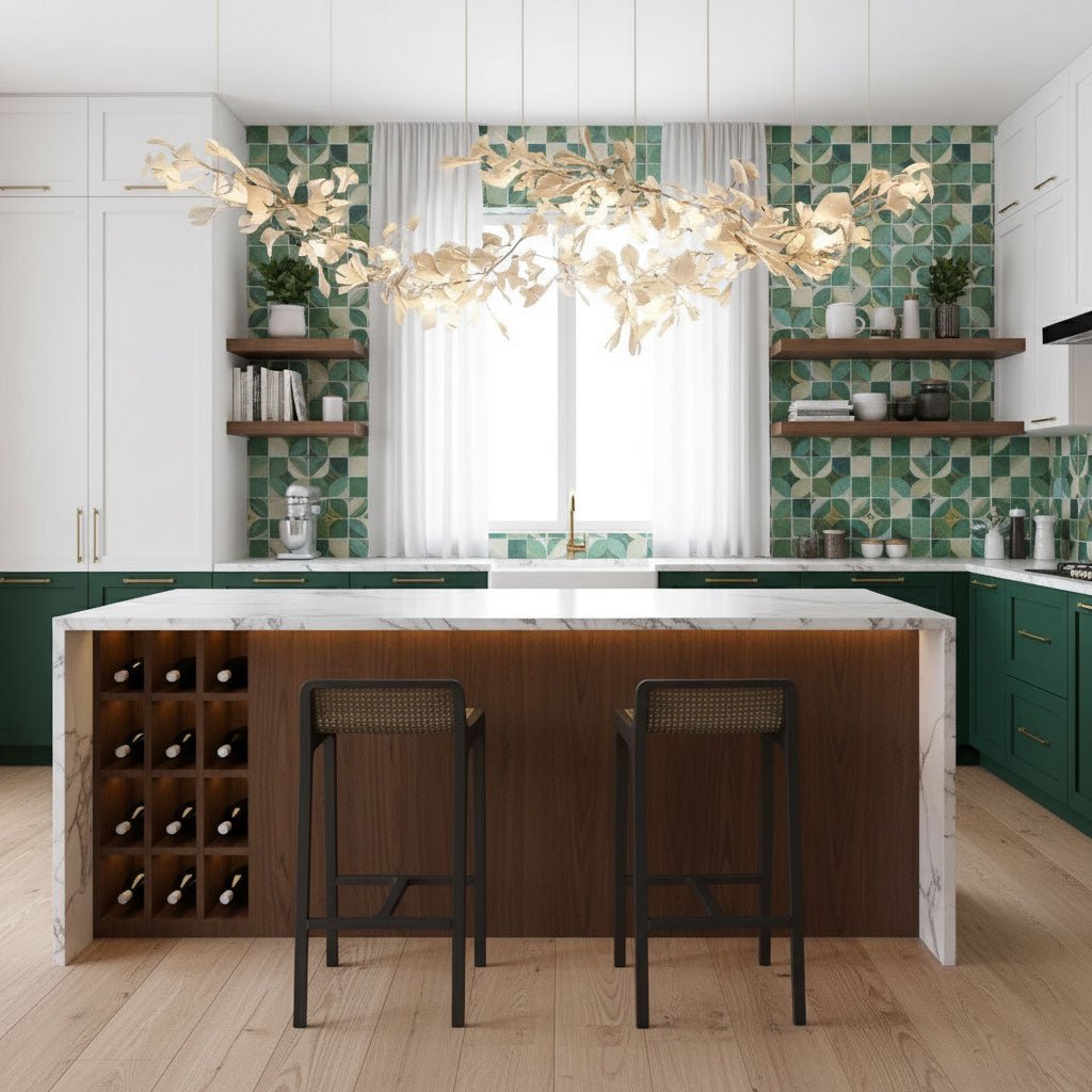 Two-Tier Botanical Chandelier - CasaraHouse