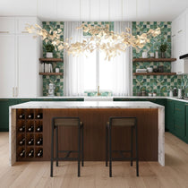Two-Tier Botanical Chandelier - CasaraHouse