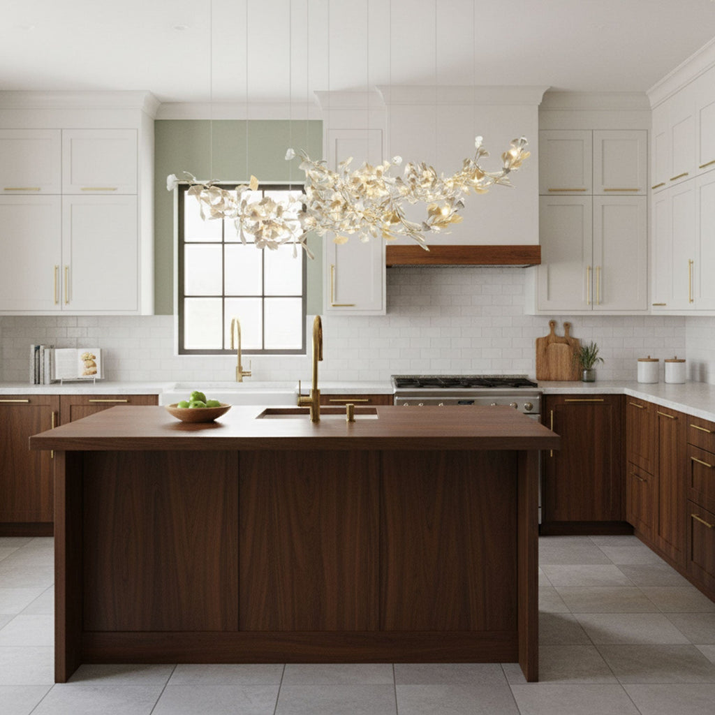 Two-Tier Botanical Chandelier - CasaraHouse