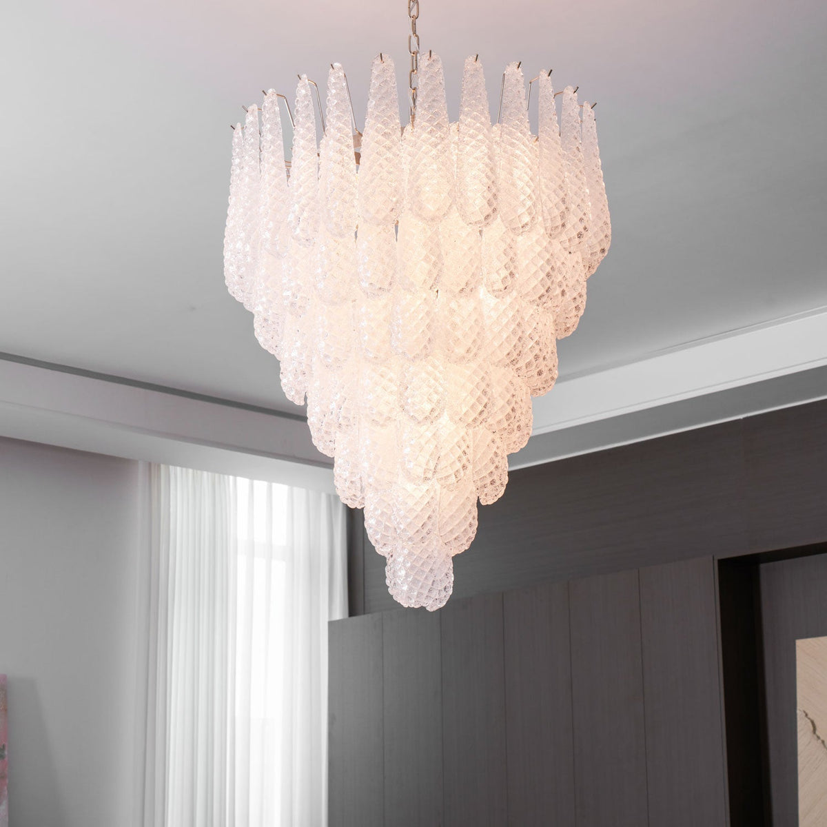 Murano Glass Droplet Chandelier