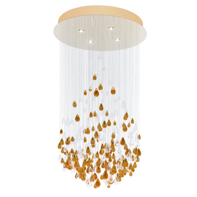 Art Glass Water Drop Chandelier - CasaraHouse