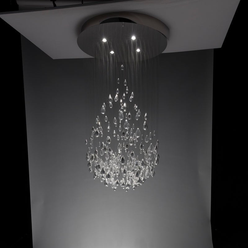Art Glass Water Drop Chandelier - CasaraHouse