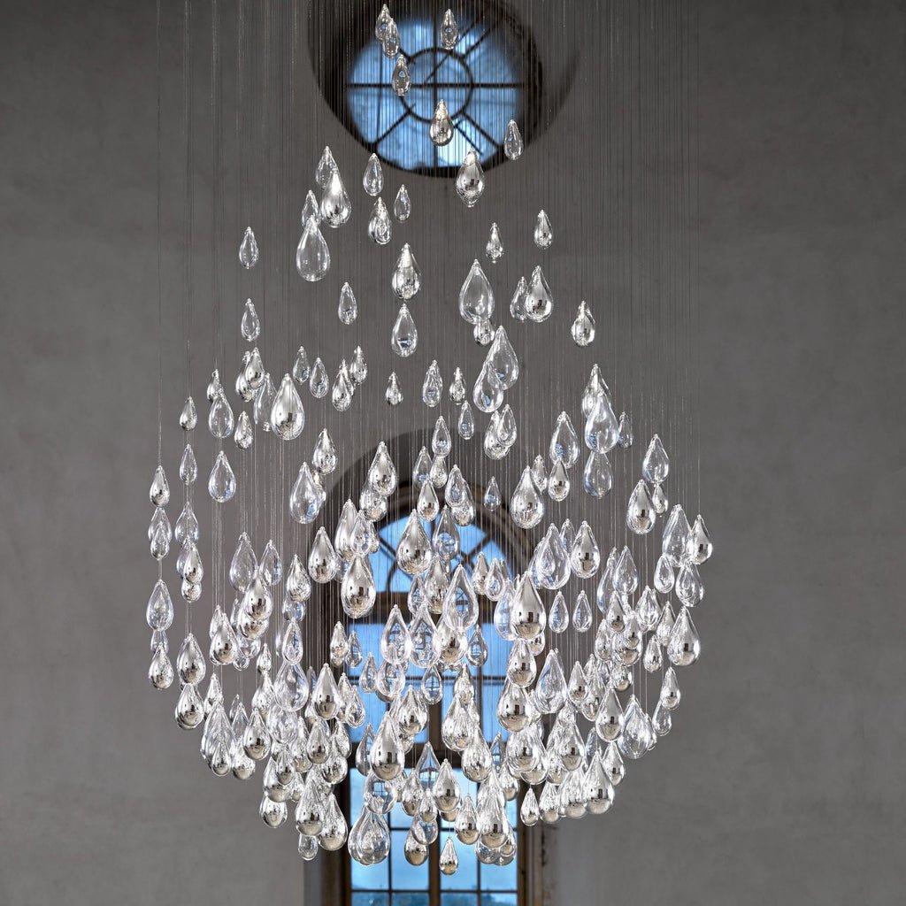 Art Glass Water Drop Chandelier - CasaraHouse