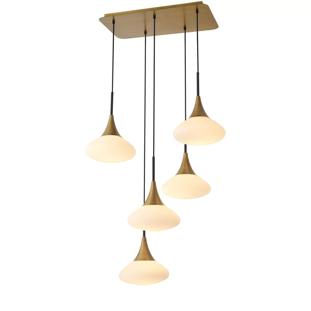 Duco L Modern Brass Chandelier Main image