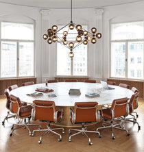Modo Chandelier - 6 Sided, 21 Globes