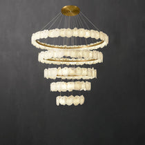 Ecliptica Spiral Alabaster Chandelier
