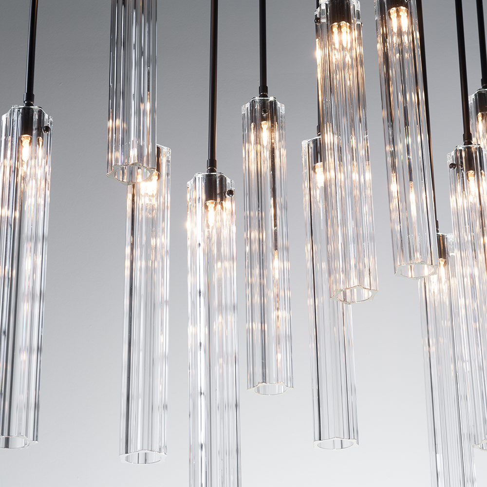 Aria Eden Multi Spot Glass Chandelier
