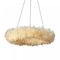 Clara Quartz Crystal Halo Chandelier