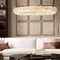Clara Quartz Crystal Halo Chandelier