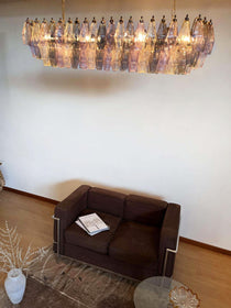 Elegant Multicolored Murano Poliedri Chandelier