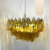 Poliedri Murano Amber Chandelier