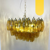 Poliedri Murano Amber Chandelier