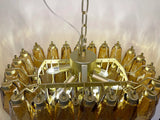Poliedri Murano Amber Chandelier