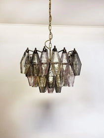 Poliedri Murano Colorful Chandelier