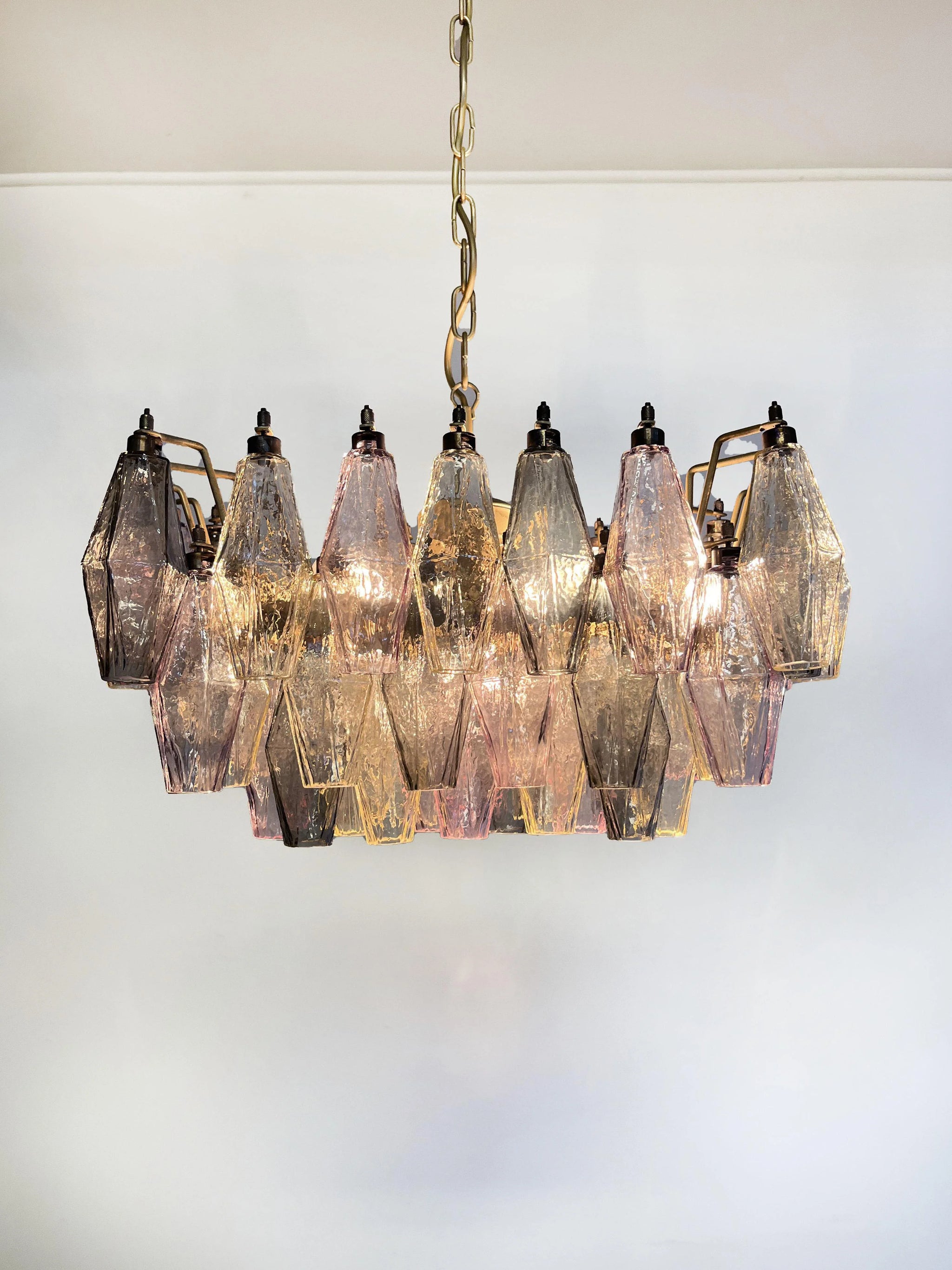 Poliedri Murano Colorful Chandelier