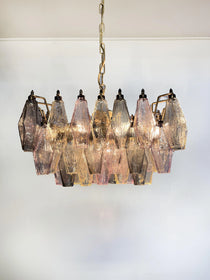 Poliedri Murano Colorful Chandelier