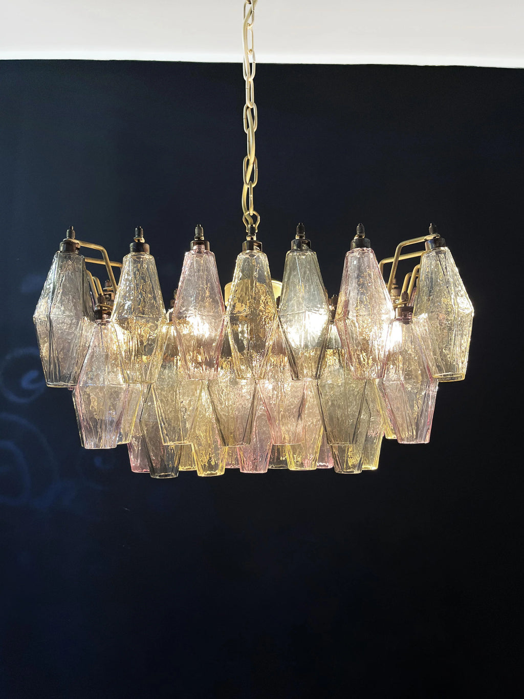 Poliedri Murano Colorful Chandelier