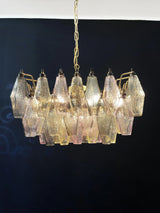 Poliedri Murano Colorful Chandelier