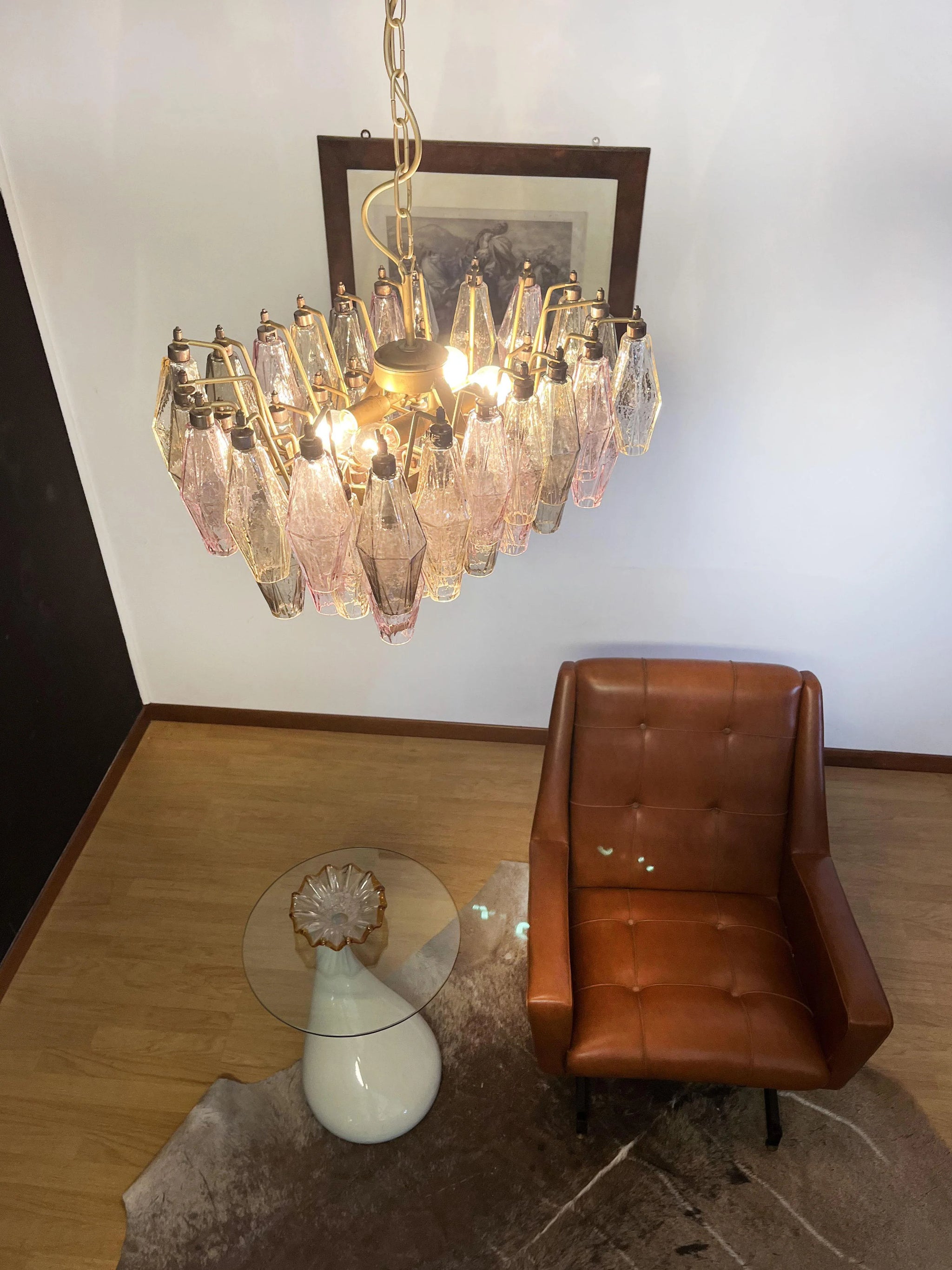 Poliedri Murano Colorful Chandelier