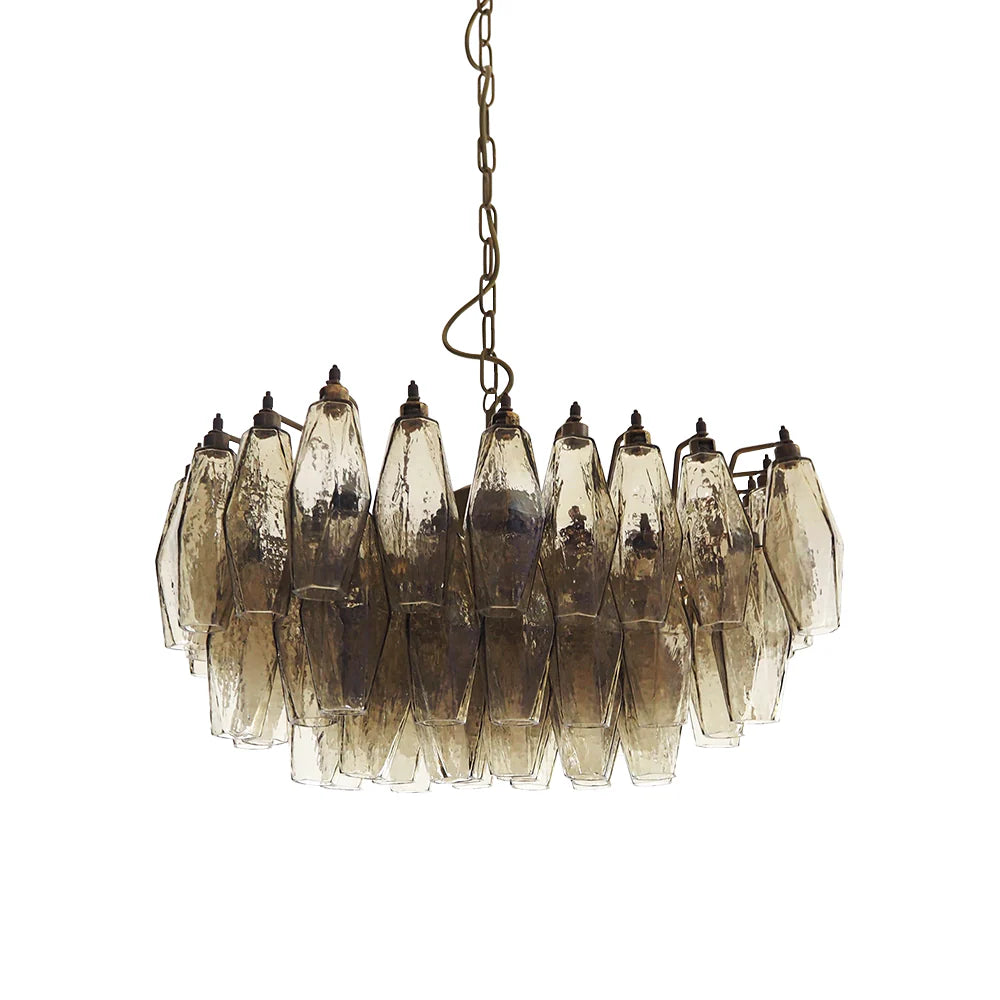 Poliedri Murano Smoked Chandelier Main image