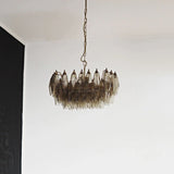 Poliedri Murano Smoked Chandelier
