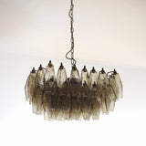 Poliedri Murano Smoked Chandelier