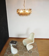 Poliedri Murano Smoked Chandelier