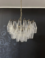 Poliedri Murano Trasparent Chandelier