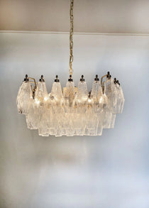 Poliedri Murano Trasparent Chandelier