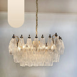 Poliedri Murano Trasparent Chandelier