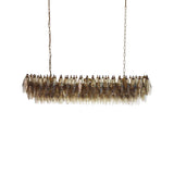 Elegant Smoked Murano Poliedri Chandelier