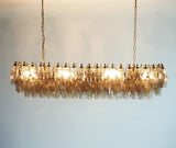 Elegant Smoked Murano Poliedri Chandelier