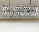 Elegant Transparent Murano Poliedri Chandelier