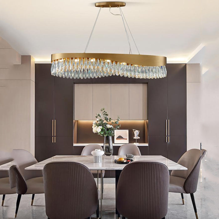 Elma Oval Crystal Chandelier Main image