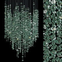 Emerald Rainfall Crystal Customize Chandelier