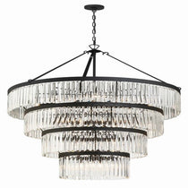 Elemory Glass 22 Light Round Chandelier