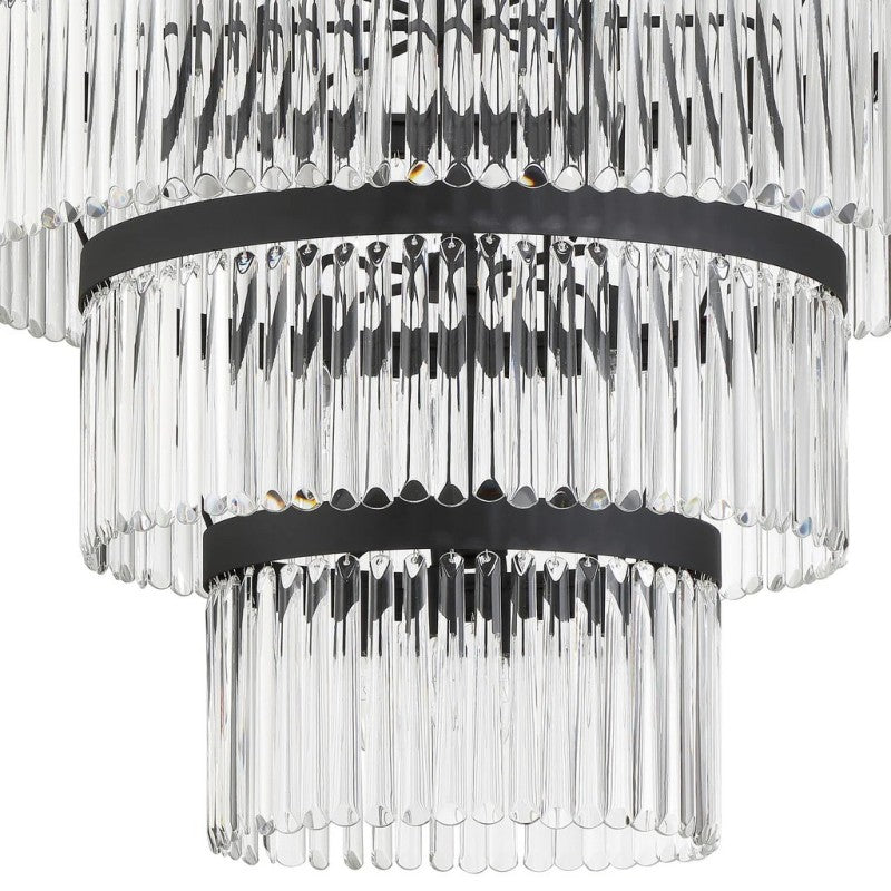 Elemory Glass 22 Light Round Chandelier