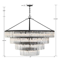Elemory Glass 22 Light Round Chandelier