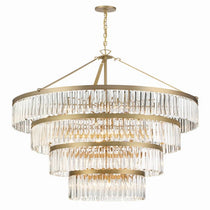 Elemory Glass 22 Light Round Chandelier